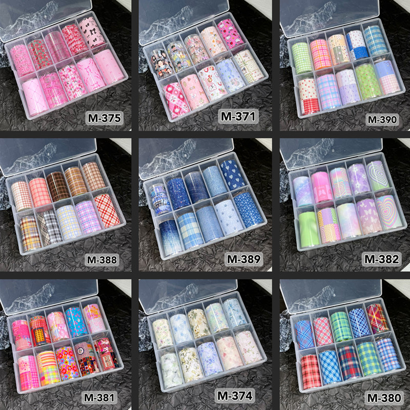 Nail Art Denim - 10 Rolls New Design Fresh Nail