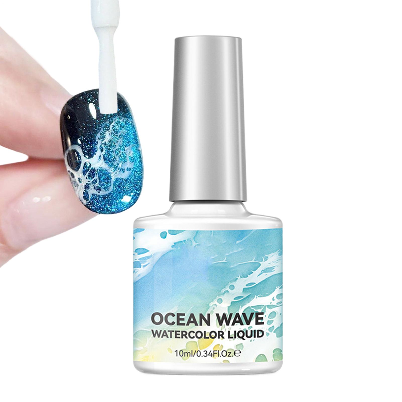 Nail Art One Stroke - 10ml Bubble Ocean Wave White Gel