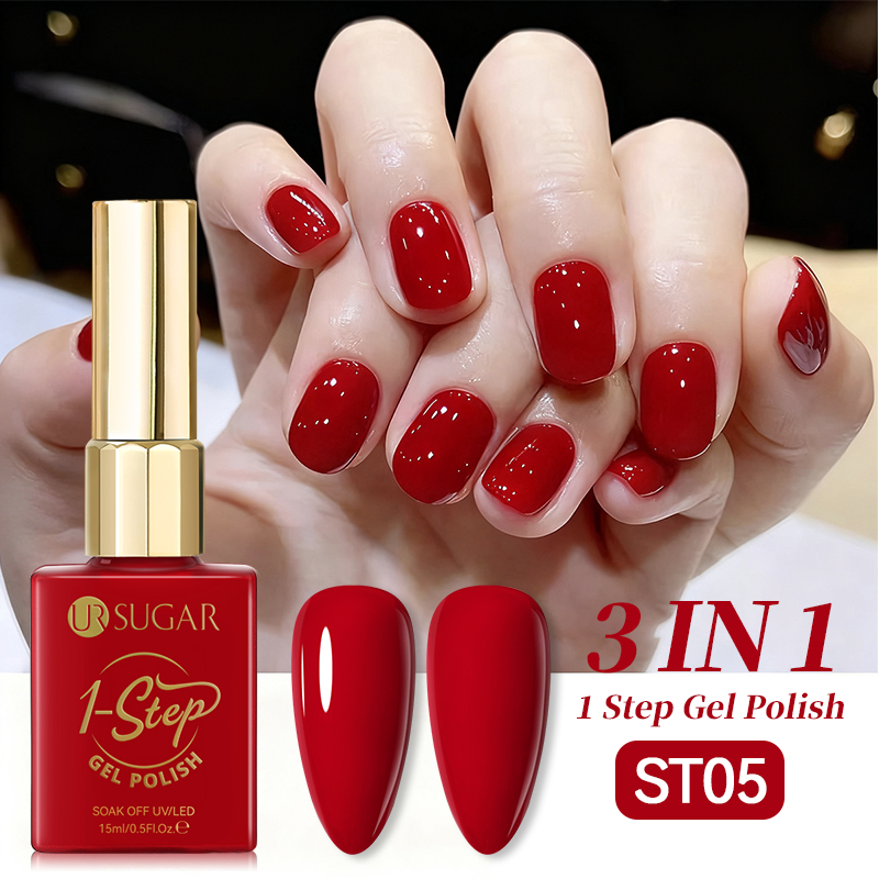 Nail Art One Stroke - UR SUGAR 15ml Red 1-step Gel