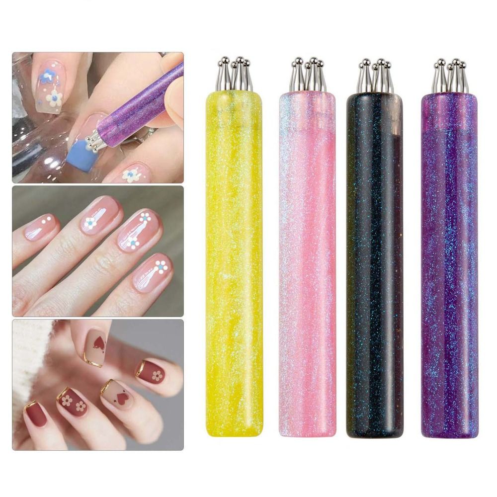 Nail Art One Stroke - 5 Petal Flower Nail Dotting Pen