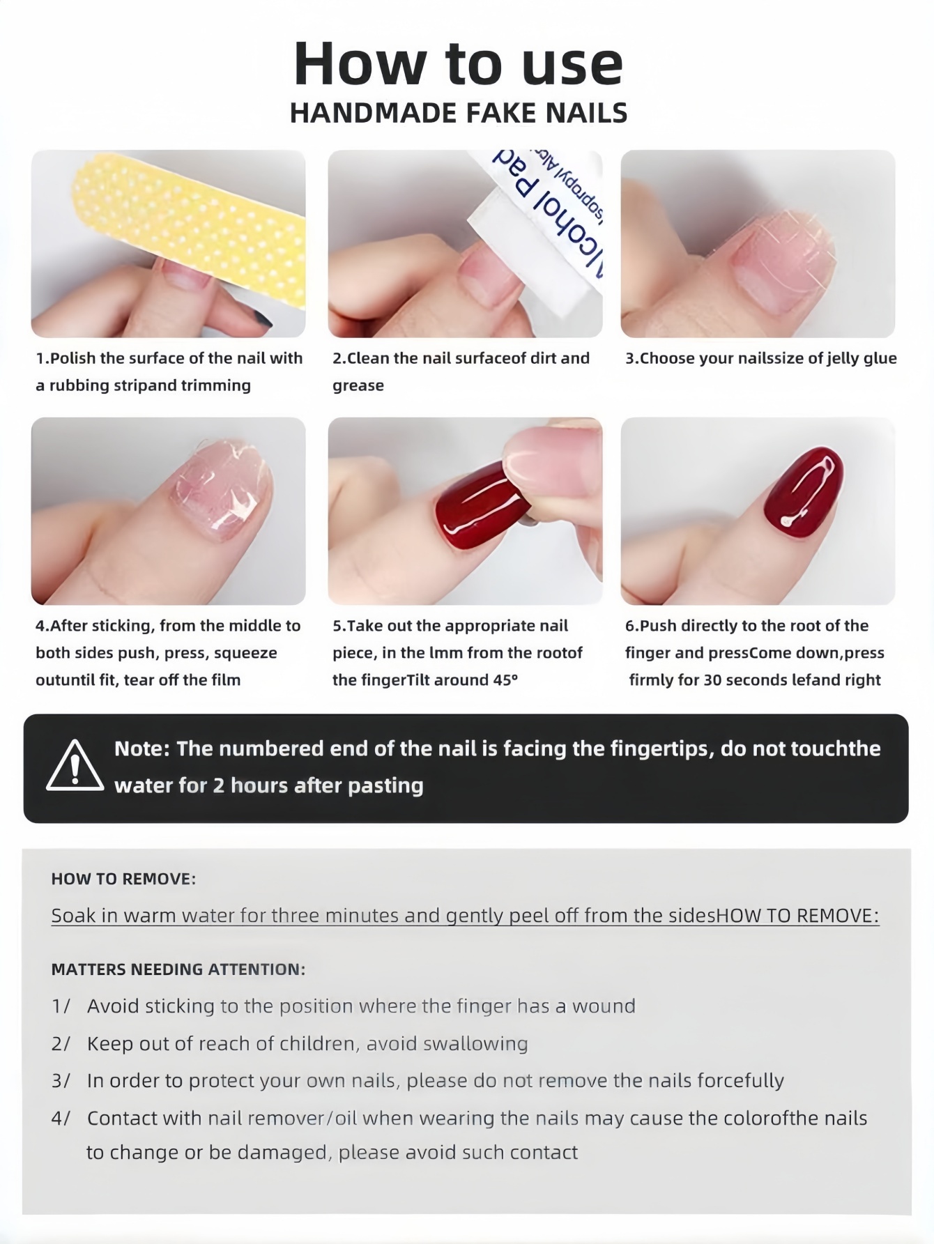10 Pieces of Short Square-Shap - Nail Art Aesthetic 评论和价格