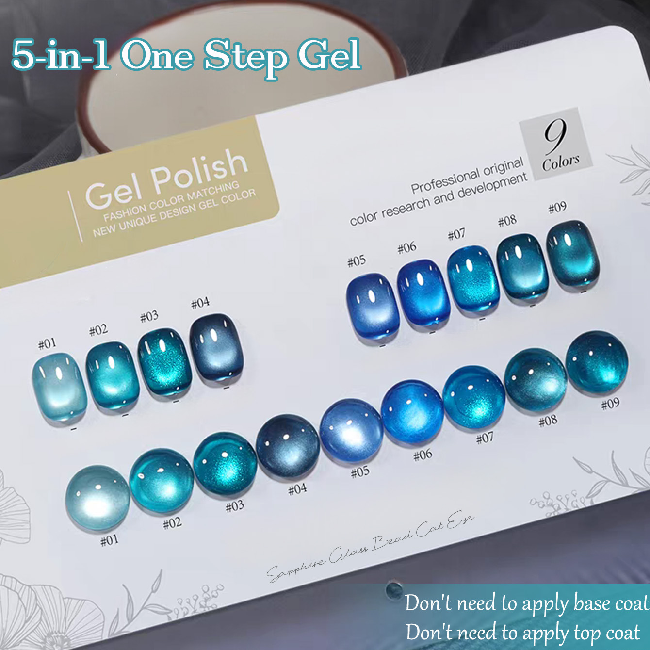 WS 5-in-1 One-Step New Sapphir - Nail Art One Stroke 评论和价格
