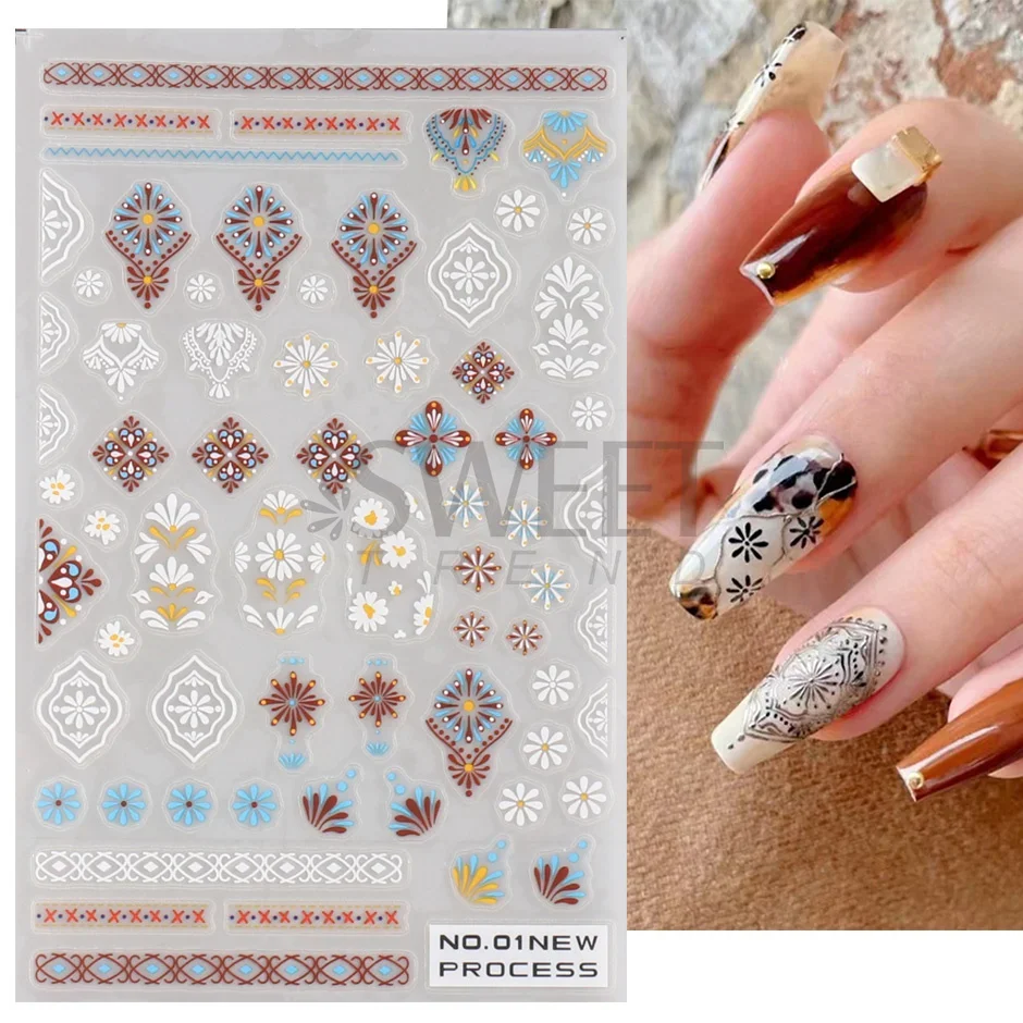 3D Bohemian Matte New Nail Sti - Nail Art France 评论和价格