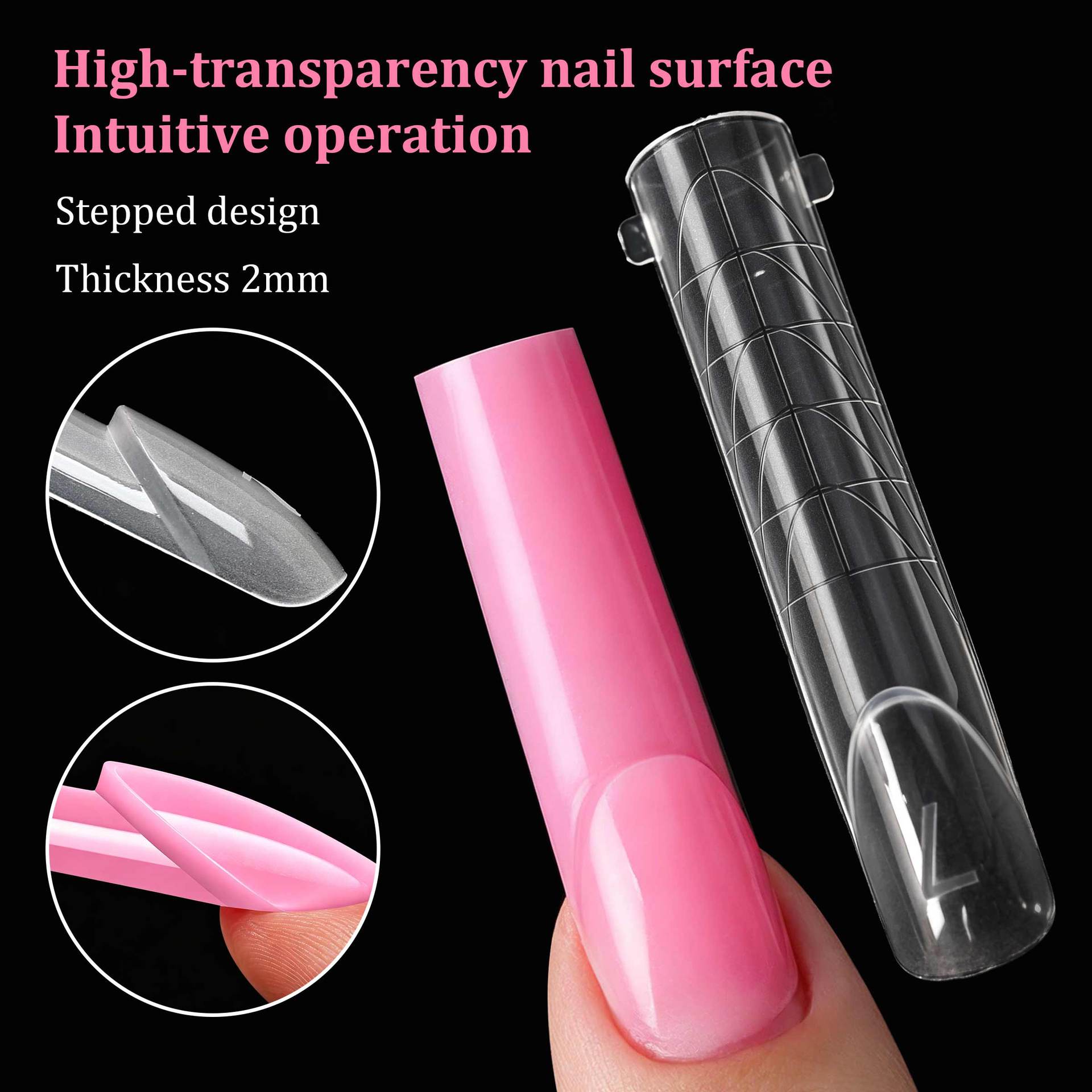140pcs Flat Edge Nail Extensio - Nail Art Denim 评论和价格