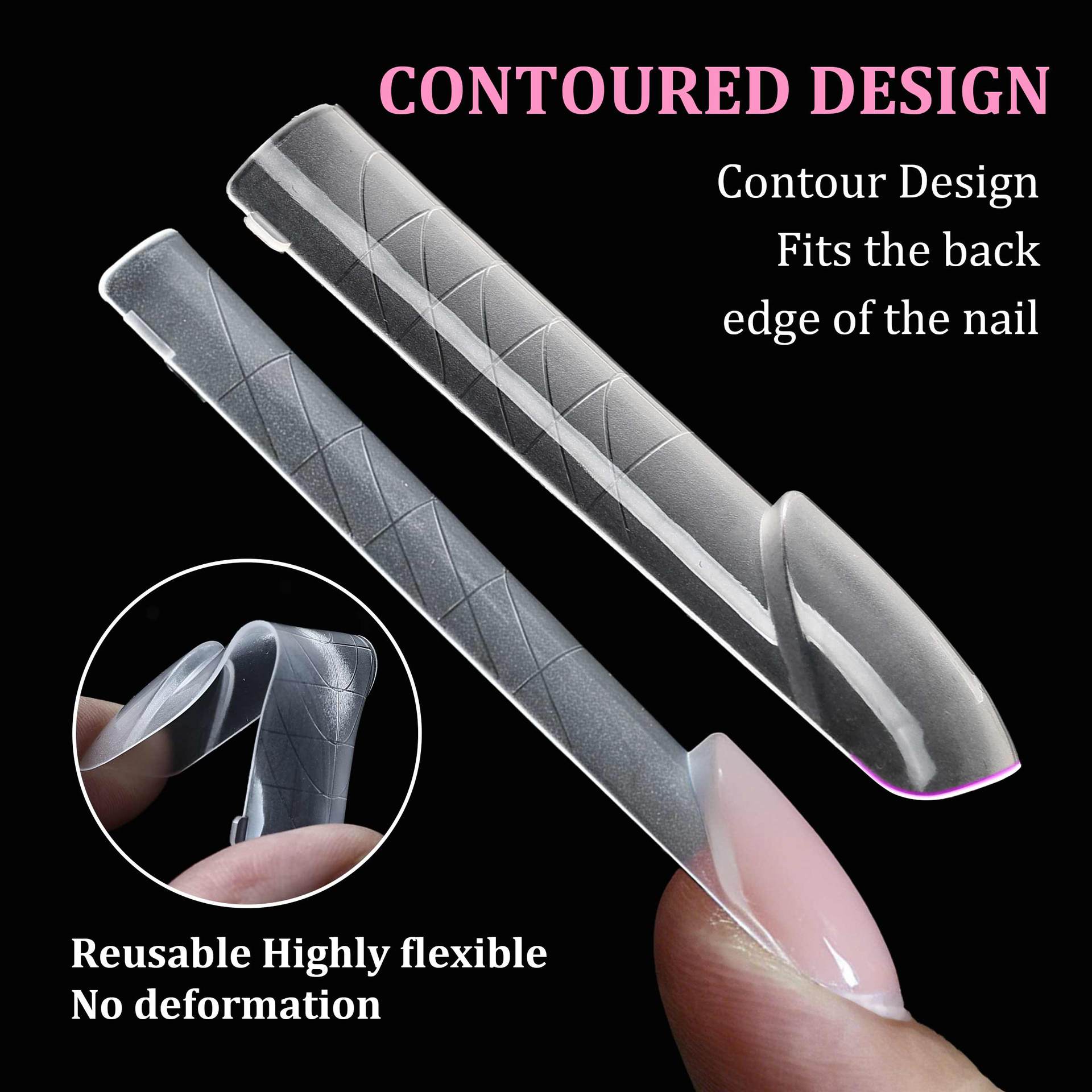 140pcs Flat Edge Nail Extensio - Nail Art Denim 评论和价格