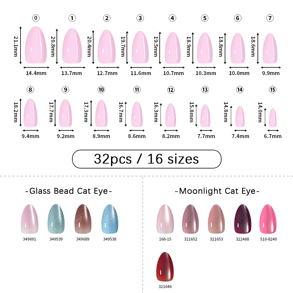 VITAGWX 32pcs Press on Nails A - Nail Art Aesthetic 评论和价格