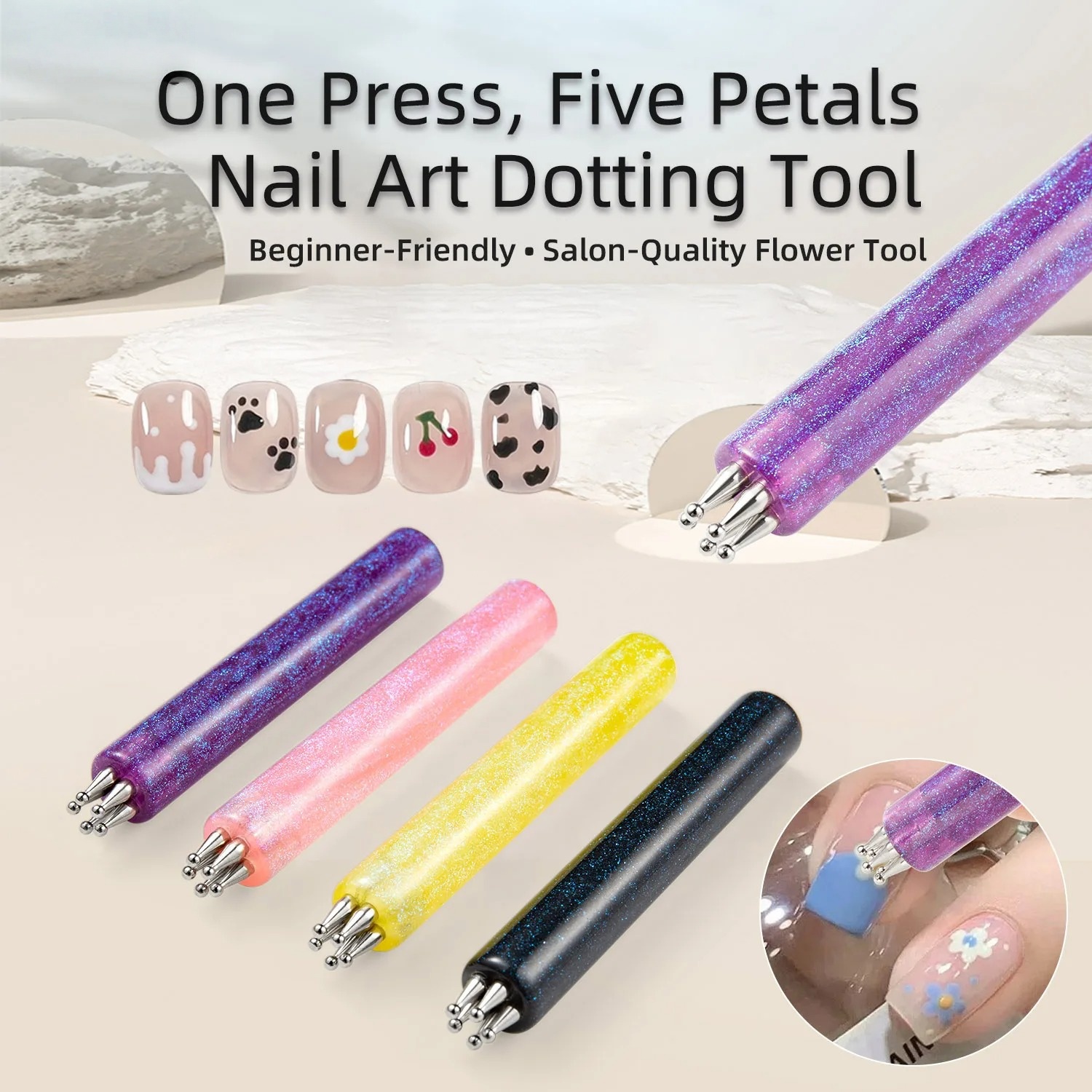 1pc Nail Art Pen with Flower T - Nail Art One Stroke 评论和价格