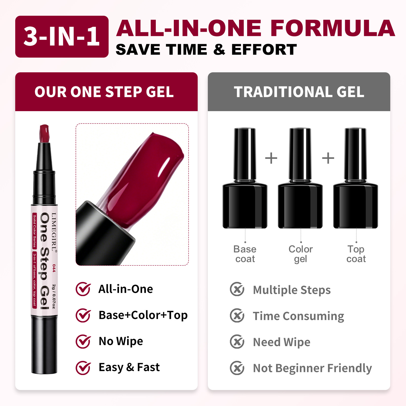 3-in-1 Gel Nail Polish Pen – N - Nail Art One Stroke 评论和价格