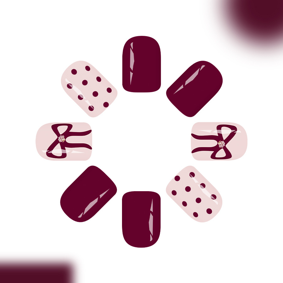 Short Square Press On Nails Gl - Nail Art Aesthetic 评论和价格