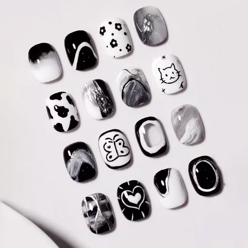 UR SUGAR 3 IN 1 Black White 1- - Nail Art One Stroke 评论和价格