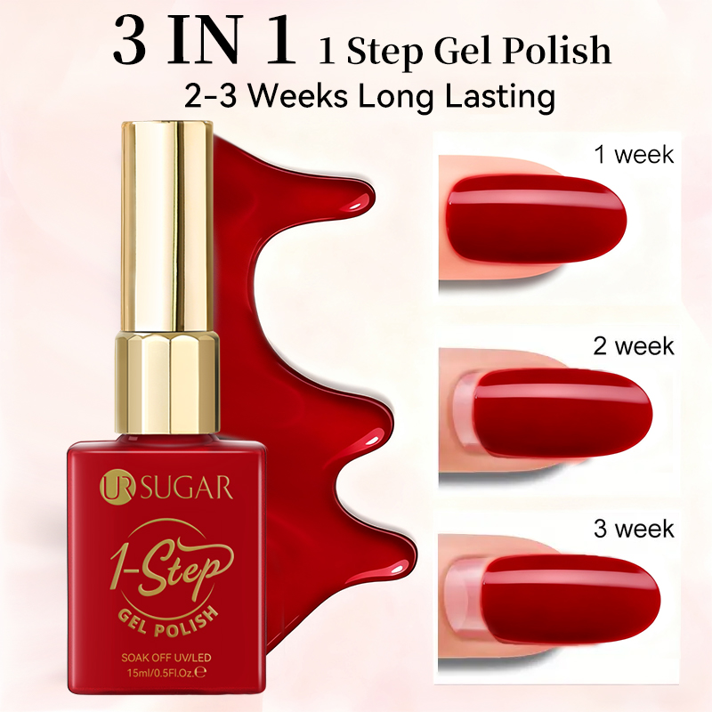 UR SUGAR 15ml Red 1-step Gel P - Nail Art One Stroke 评论和价格