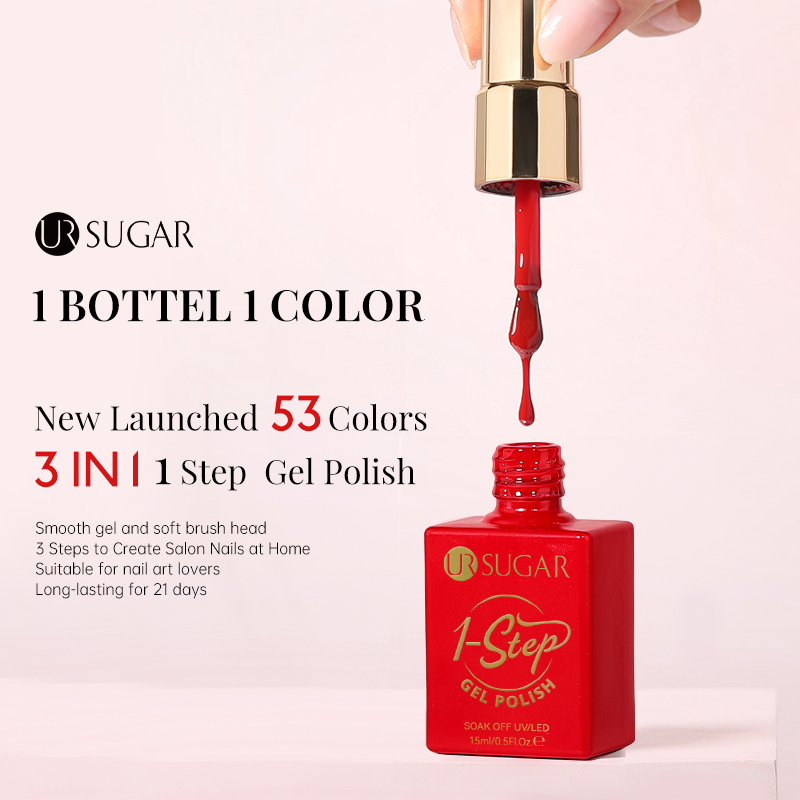 UR SUGAR 15ml Red 1-step Gel P - Nail Art One Stroke 评论和价格
