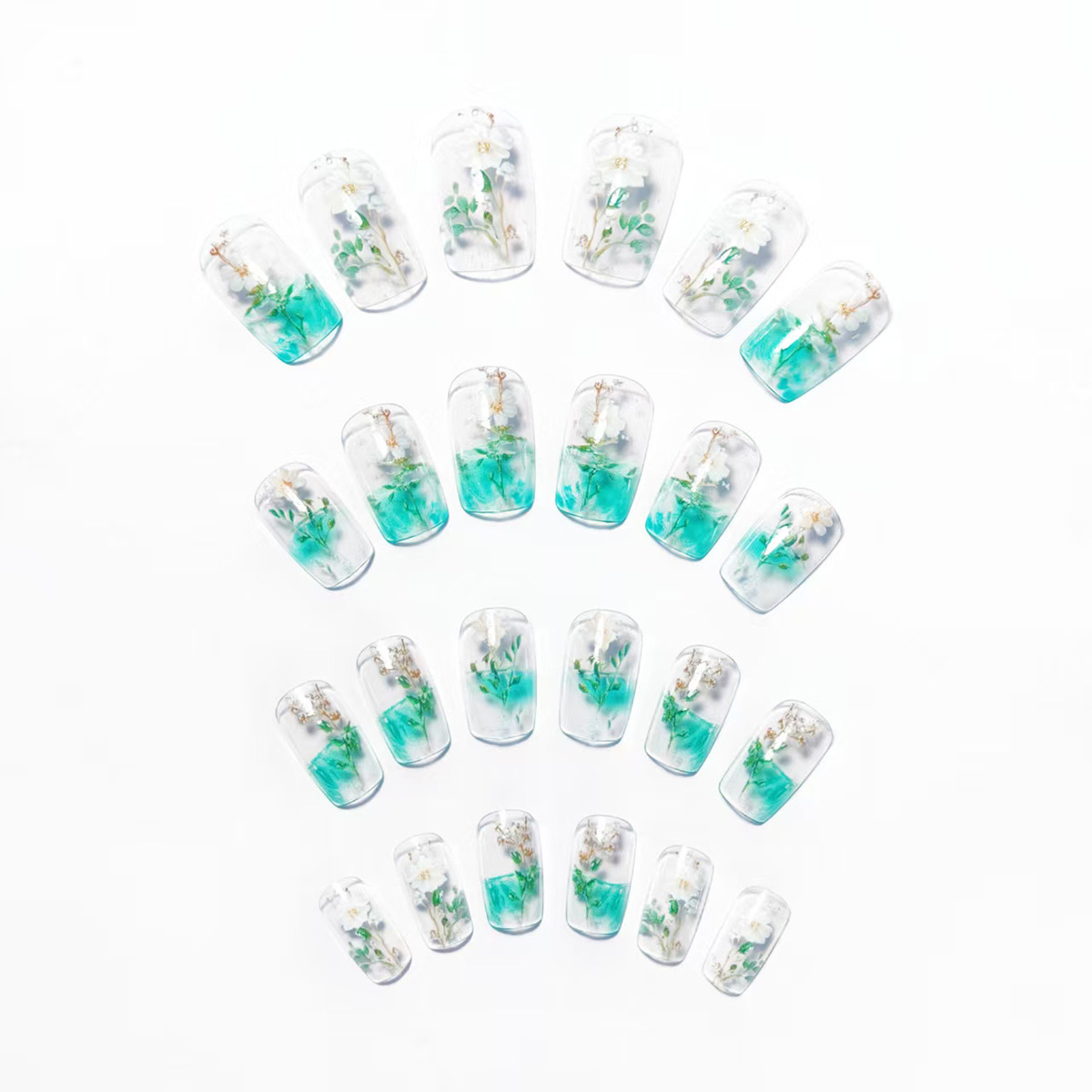 Medium fake nails for women gi - Nail Art Aesthetic 评论和价格