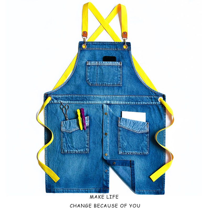 Cowboy Apron Home Kitchen Fash - Nail Art Denim 评论和价格