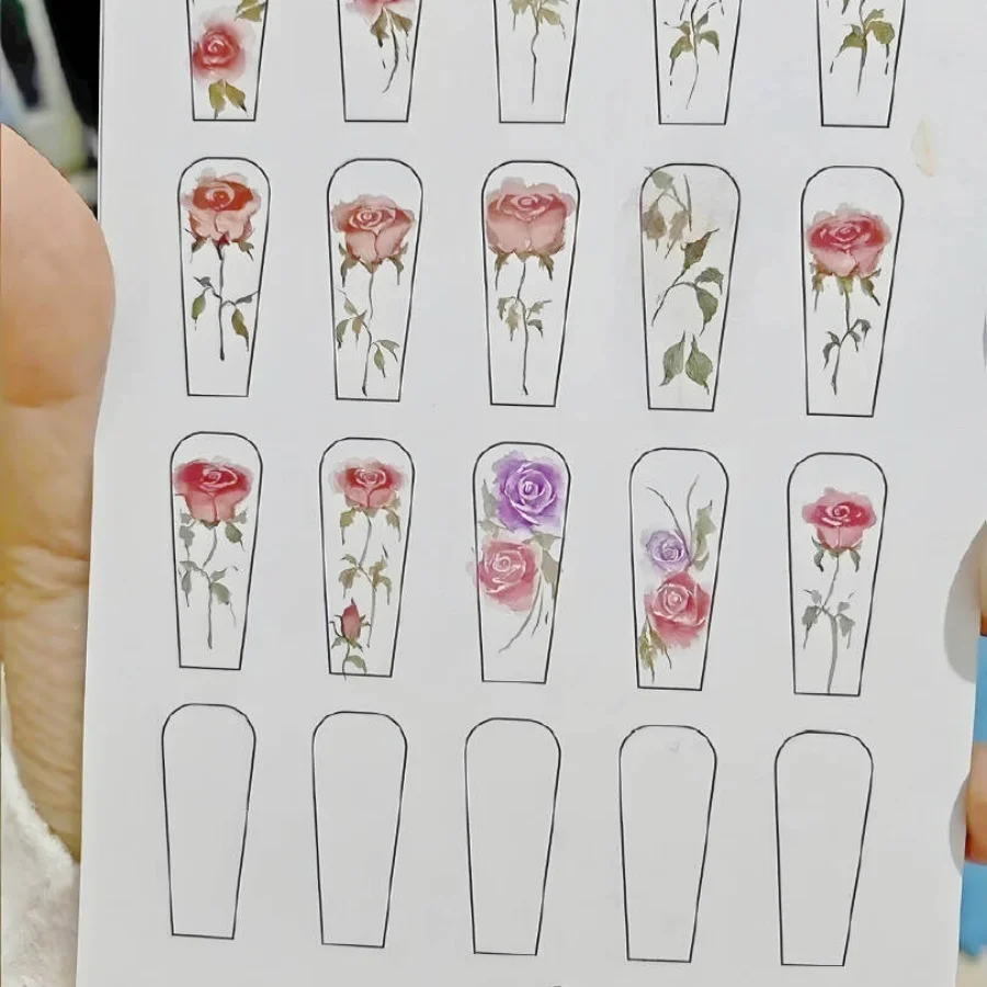 Nail Flower Practise Paper Tra - Nail Art France 评论和价格
