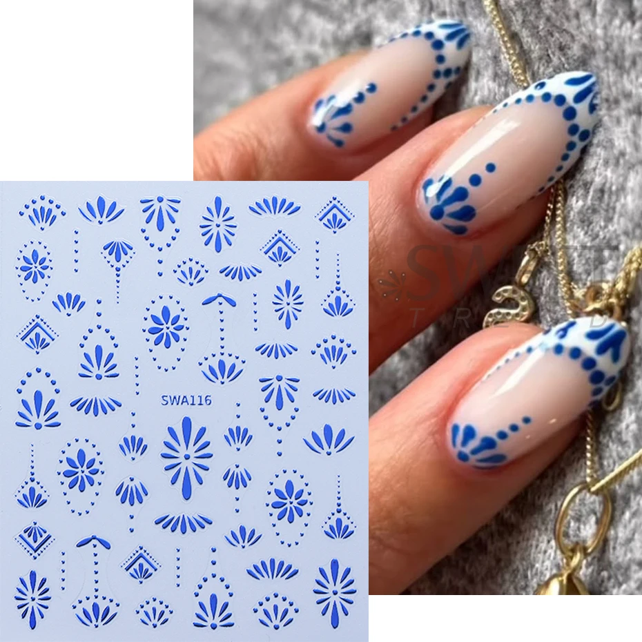 3pcs Bohemian Style Nail Stick - Nail Art France 评论和价格