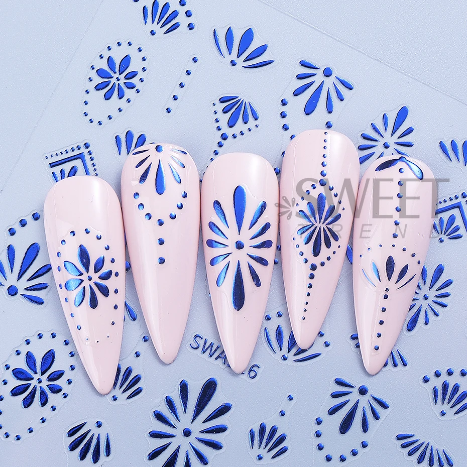 3pcs Bohemian Style Nail Stick - Nail Art France 评论和价格