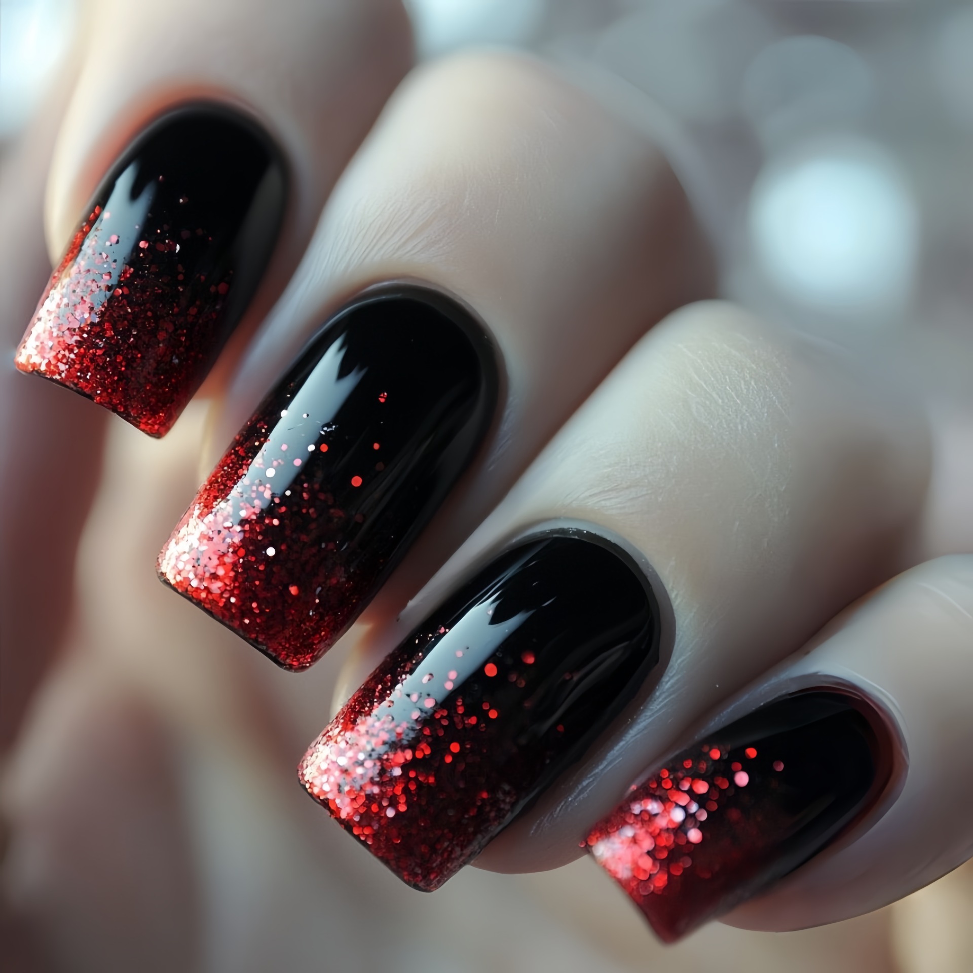 Short Medium fake nails Gradie - Nail Art Aesthetic 评论和价格