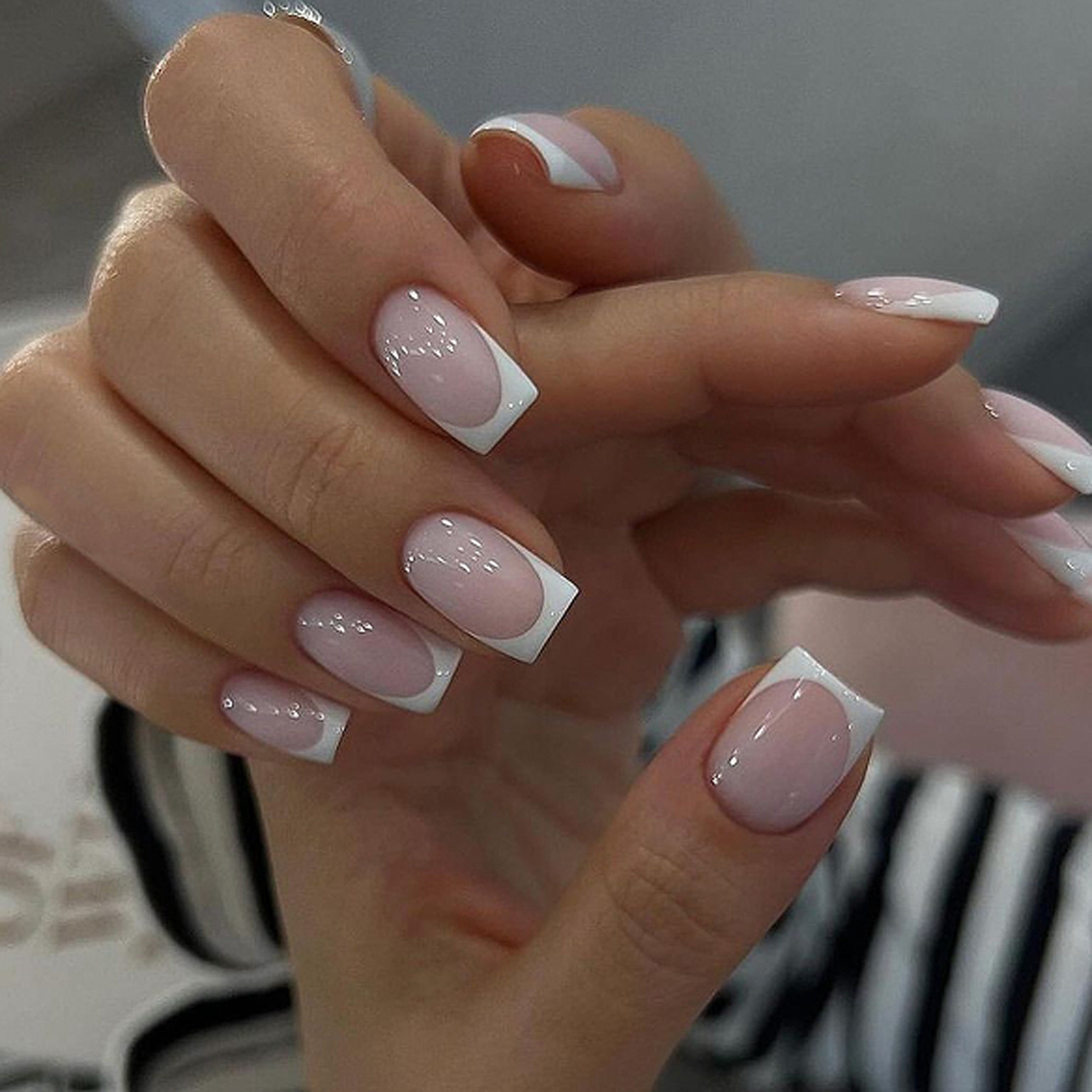 24Pcs Simple Ballet Glitter De - Nail Art Aesthetic 评论和价格