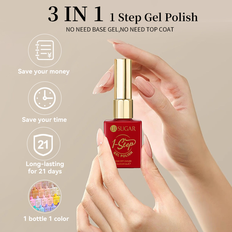 UR SUGAR 15ml 1 Step Gel Polis - Nail Art One Stroke 评论和价格